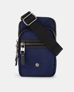 Темно-синяя сумка для мобильного телефона с передним карманом Emidio Tucci, темно-синий