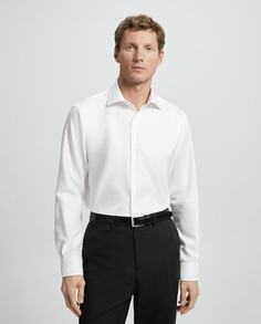 Мужская классическая рубашка классического кроя без утюга Emidio Tucci, белый