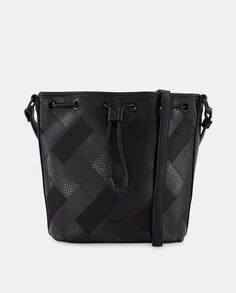Черная сумка-ведро в стиле пэчворк Jo &amp; Mr. Joe, черный