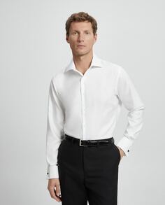 Мужская классическая рубашка стандартного кроя без утюга Emidio Tucci, белый