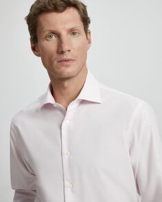 Мужская классическая рубашка классического кроя без утюга Emidio Tucci, светло-розовый