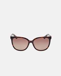Коричневые женские солнцезащитные очки овальной формы с поляризационными линзами Guess, коричневый