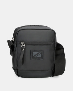 Черная сумка через плечо Small Straps с передним карманом Pepe Jeans, черный