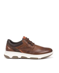 Мужские кожаные кроссовки на шнурках светло-коричневого цвета Fluchos, светло-коричневый