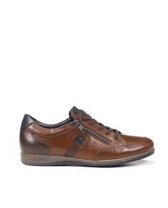 Мужские кожаные кроссовки на шнурках светло-коричневого цвета Fluchos, светло-коричневый