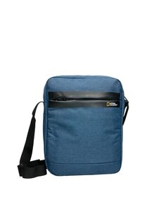 Мужская сумка через плечо на молнии синего цвета National Geographic, синий
