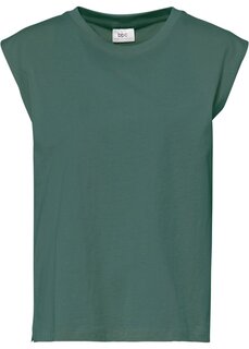 Рубашка с усиленными плечами Bpc Bonprix Collection, зеленый