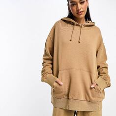 Худи Asos Design Oversized, светло-коричневый