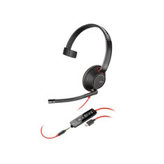 Проводная гарнитура Plantronics Poly C5210-C single-ear, черный