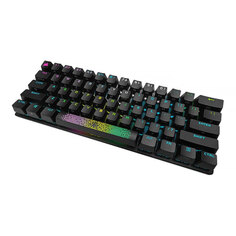 Игровая клавиатура Corsair K70 RGB Pro Mini, беспроводная, механическая, CHERRY MX silver, английская раскладка, чёрный