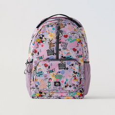 Рюкзак Zara Mickey Mouse Disney 100th Anniversary Graffiti, сиреневый