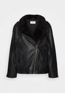 Куртка из искусственной кожи edc by Esprit, черный
