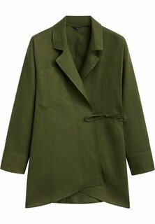 Короткое пальто Massimo Dutti, зеленый