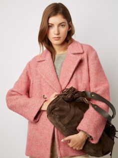 Двубортное пальто Gerard Darel Socrate, розовое