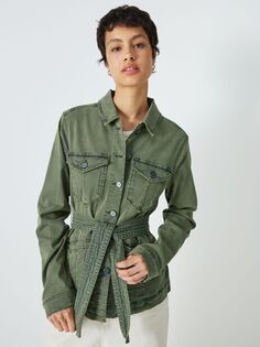 Джинсовая куртка PAIGE Kimber, винтажный зеленый плющ