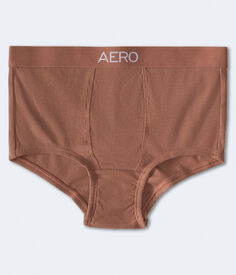 Однотонные шорты для мальчика с логотипом Aeropostale, коричневый