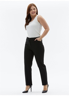 Черные женские брюки с нормальной талией Selen