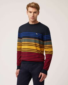 Разноцветный мужской свитер с круглым вырезом Harmont&amp;Blaine, мультиколор Harmont&Blaine