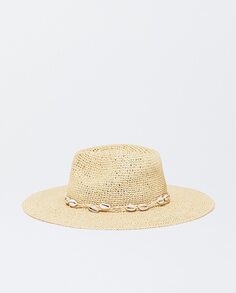 Женская шапка с натуральными бусинами-ракушками Parfois
