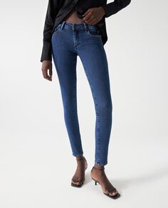 Женские джинсы скинни с карманами Salsa Jeans, синий
