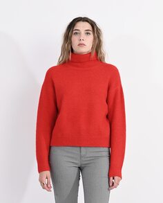 Женский свитер с высоким воротником и длинными рукавами Lili Sidonio, красный