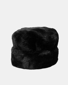 Черная шапка из искусственного меха Nine West, черный