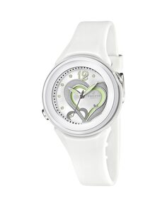 K5576/1 Модные женские часы из каучука белого цвета Calypso, белый