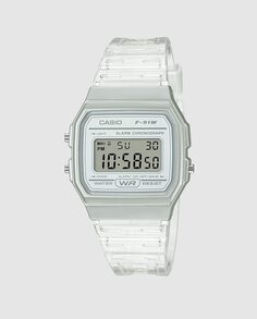 Casio Collection F-91WS-7EF Женские часы из белой смолы Casio, белый