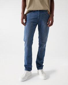 Обычные мужские джинсы синего цвета Salsa Jeans, синий