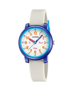 Резиновые часы Digitana K5827/1 с белым ремешком Calypso, белый