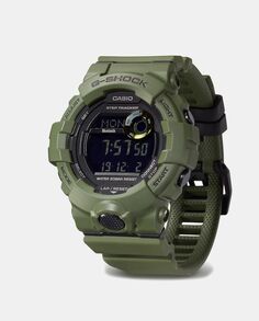 G-Shock GBD-800UC-3ER цифровые мужские часы из темной смолы из каучука Casio, темно-зеленый