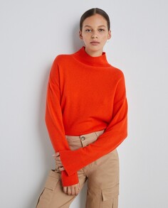 Женский свободный свитер-водолазка Easy Wear, оранжевый