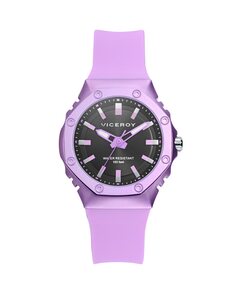 Женские часы в алюминиевом корпусе и фиолетовом силиконовом ремешке Viceroy, фиолетовый