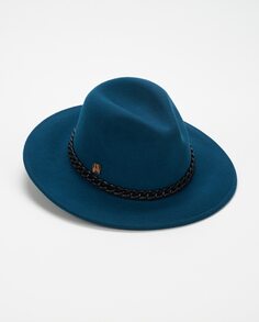 Синяя шерстяная шляпа Индиана с лентой Aranda, синий