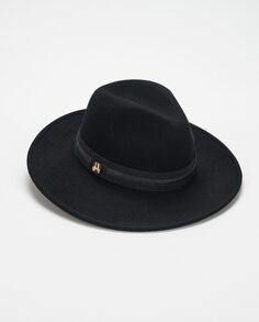 Черная шерстяная шляпа Индиана с лентой Aranda, черный