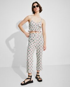 Женские прямые брюки плиссе с цветами Naëlle, мультиколор