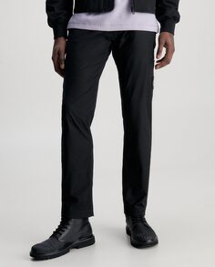 Мужские черные брюки-чиносы Calvin Klein Jeans, черный