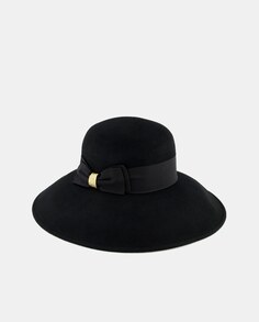 Черная фетровая шляпа с широкими полями Tirabasso, черный