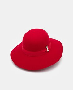 Широкополая фетровая шляпа красного цвета Aranda, красный