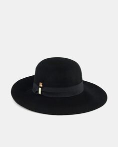 Черная фетровая широкополая шляпа Aranda, черный