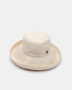 Шляпа из натурального льна и хлопка с принтом под полями Aranda