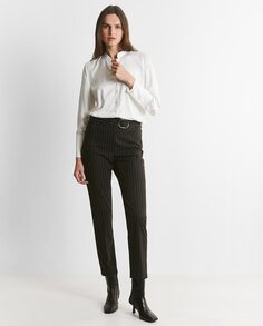 Женские классические брюки в тонкую полоску Trucco, серый