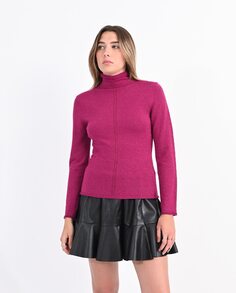 Женский свитер с высоким воротником и длинными рукавами Lili Sidonio, фиолетовый