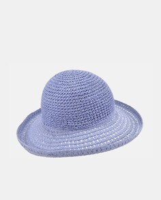 Шляпа с бумажными полями синего цвета Seeberger, светло-синий