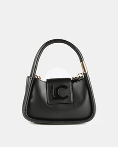 Миниатюрная черная сумочка с плотным кантом Lola Casademunt, черный