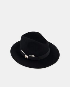 Черная шерстяная шляпа-федора Tirabasso, черный