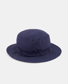 Темно-синяя однотонная непромокаемая шляпа Seeberger, темно-синий