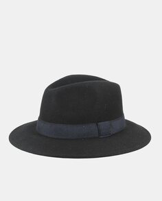 Черная фетровая шляпа-федора M by Flechet, черный