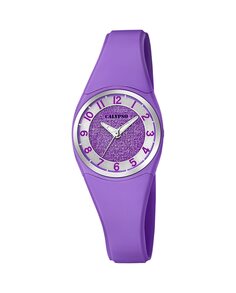 K5752/4 Модные фиолетовые женские часы из каучука Calypso, фиолетовый