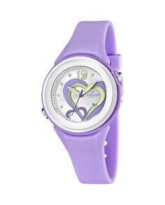 K5576/4 Модные фиолетовые женские часы из каучука Calypso, фиолетовый